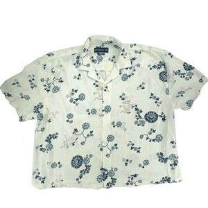 Abercrombie & Fitch‎ XXL Cropped Floral Camp Shirt Hawaiian Style nwt